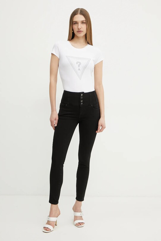 Guess jeansi W5RA1F.D5LM1 negru SS25