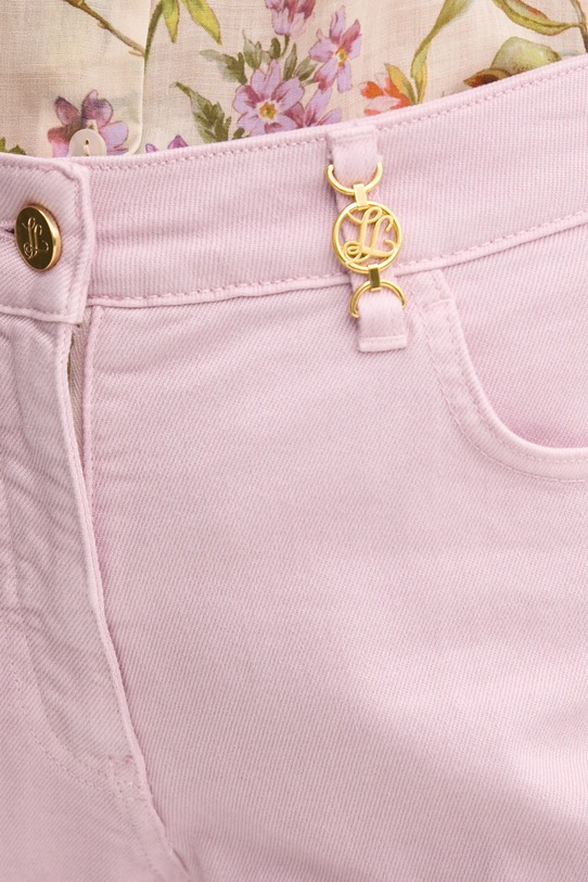 Luisa Spagnoli jeansy różowy 541781