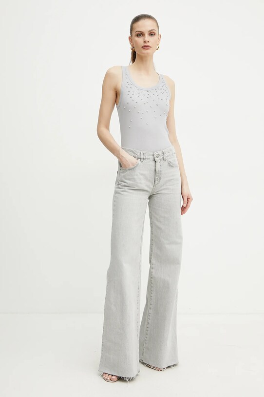 Marella jeansi WLEG 2513181034 gri SS25