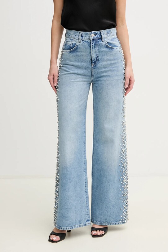 Marella jeansy bawełniane WLEG3 niebieski 2513181064