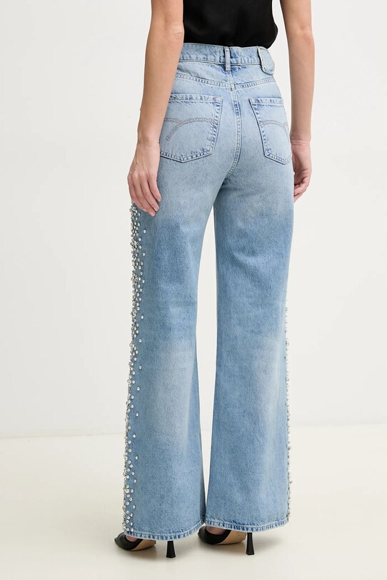 Odzież Marella jeansy bawełniane WLEG3 2513181064 niebieski