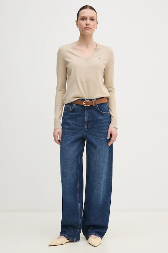 Sisley jeansy 4I2MLE04D granatowy SS25