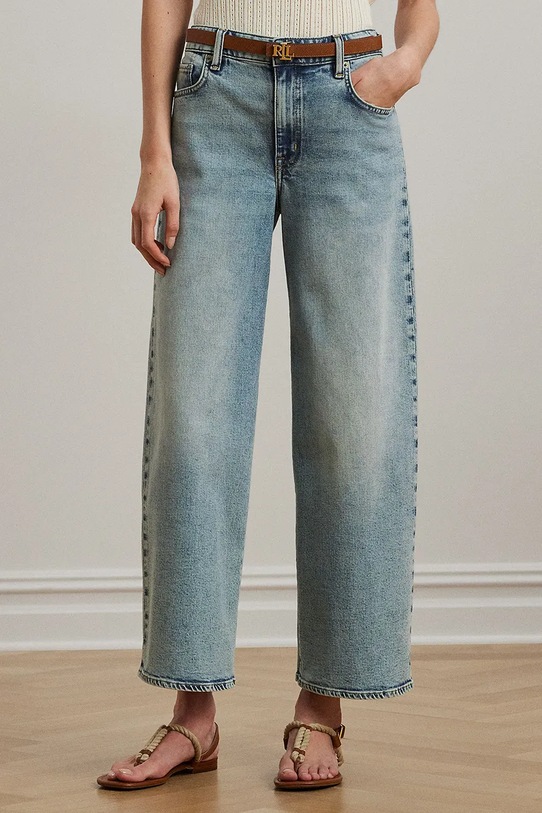 Bombažne kavbojke Lauren Ralph Lauren 200968920 modra SS25