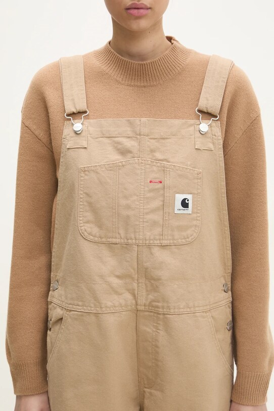 Carhartt WIP ogrodniczki Bib Overall Straight brązowy I034322.700