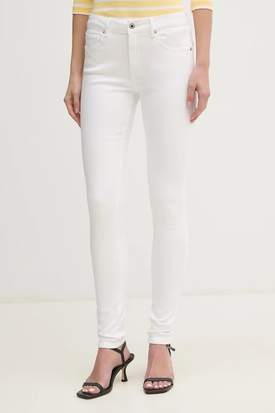 Pepe Jeans jeans SKINNY JEANS MW REGENT Planet friendly bianco PL204728TC7