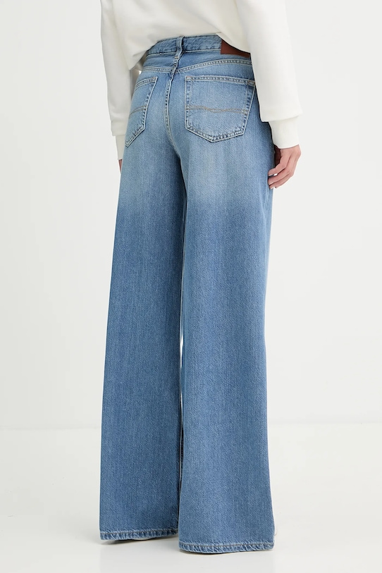 Îmbrăcăminte Pepe Jeans blugi WIDE LEG JEANS MW VINTAGE PL205015 albastru