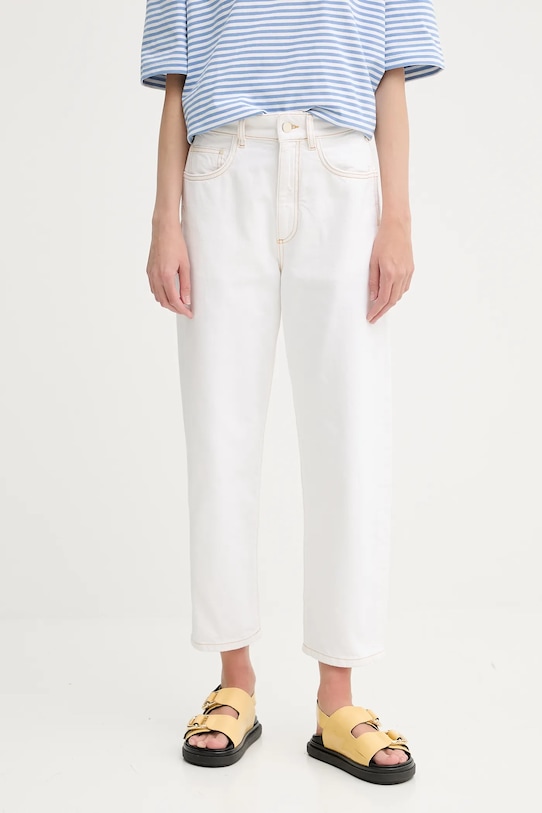 Sunnei jeans alb RTWWBOT014