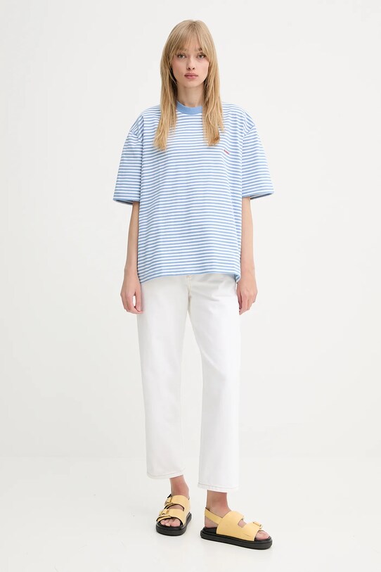 Sunnei jeans RTWWBOT014 alb SS25