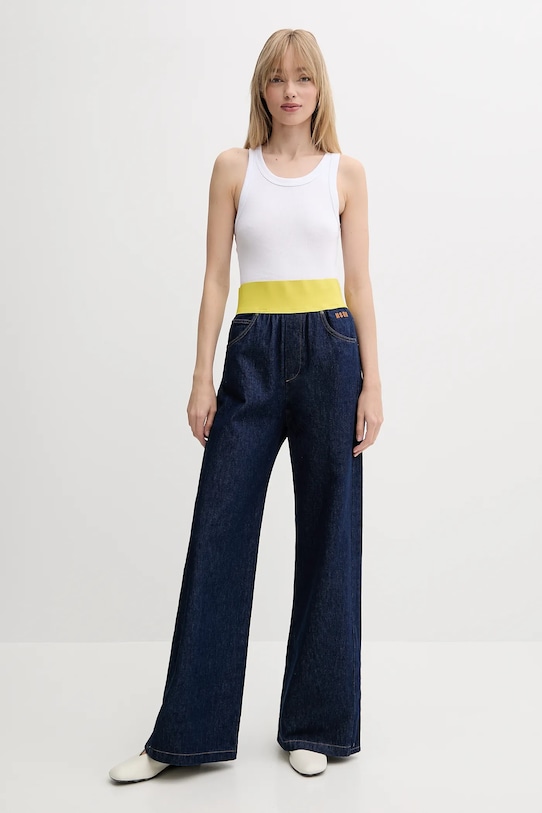 MSGM jeansy 3842MDP236.257238 granatowy SS25