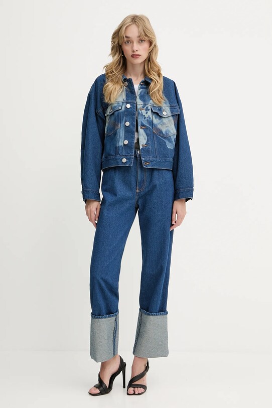 Pinko jeansy REIMAGINE by Patrick Mcdowell 105088.A2JW niebieski SS25