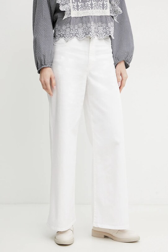 Weekend Max Mara jeansy bawełniane biały 2515131011600