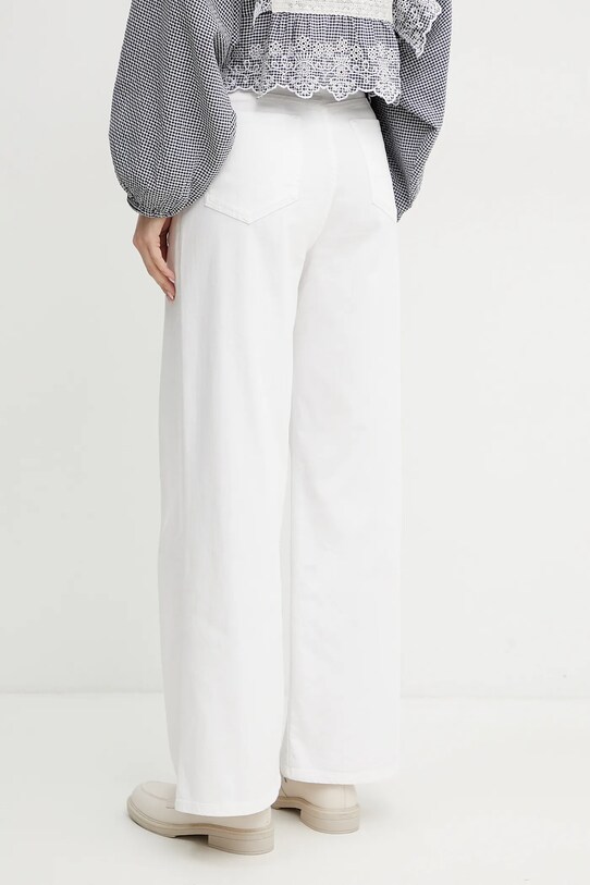 Odzież Weekend Max Mara jeansy bawełniane 2515131011600 biały