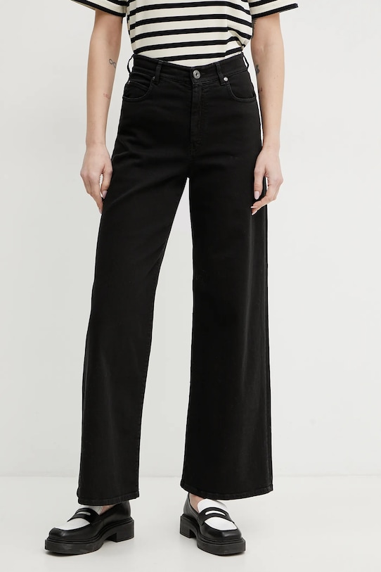 Weekend Max Mara jeansy bawełniane czarny 2515131011600