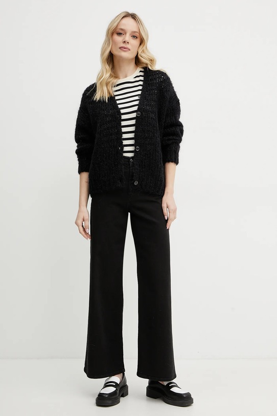 Weekend Max Mara jeansy bawełniane 2515131011600 czarny SS25