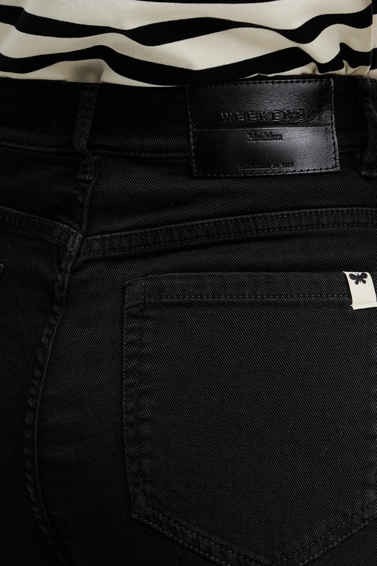 Weekend Max Mara jeansy bawełniane czarny 2515131011600
