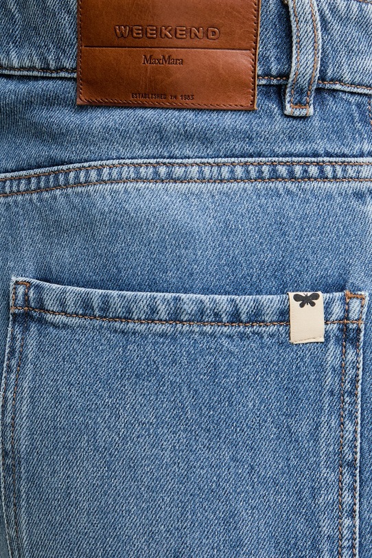 Бавовняні джинси Weekend Max Mara блакитний 2515181081600