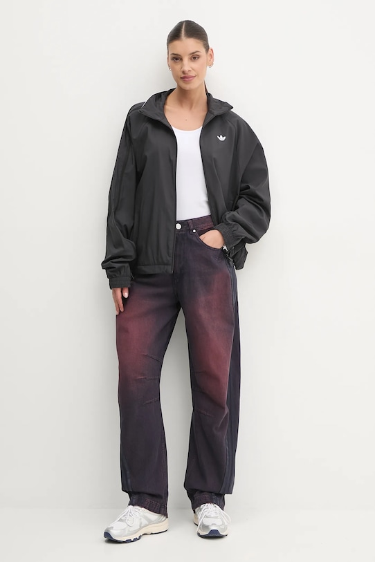 Kavbojke adidas Originals DENIM BN PANT JX9214 vijolična SS25