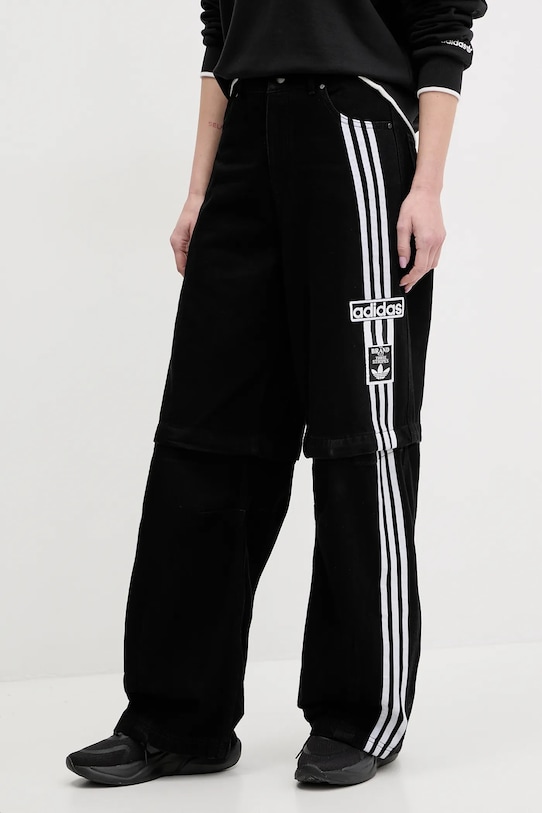 adidas Originals jeans DENIM PANT negru JD0082