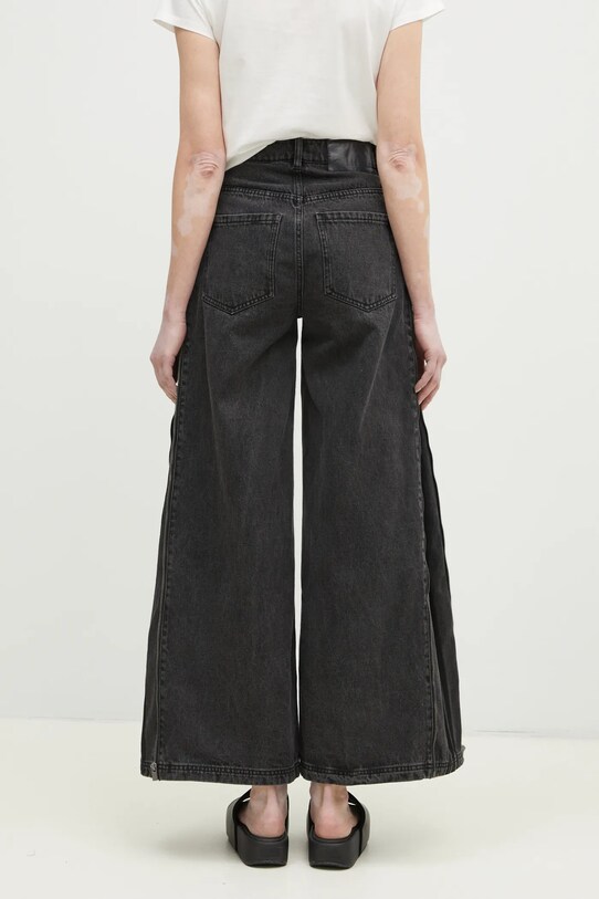 adidas Originals jeans DENIM ZIP PANT negru JX9211