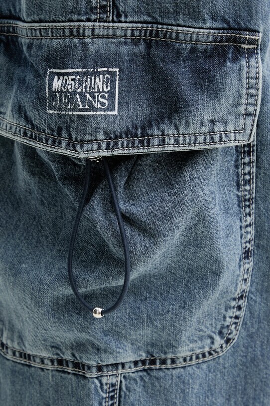 Moschino Jeans blugi din bumbac 0320.3721 albastru