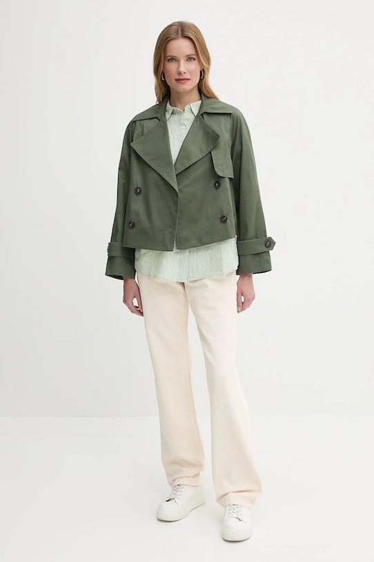 Βαμβακερό τζιν United Colors of Benetton 4RZVDE00J μπεζ SS25