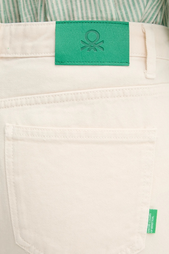 Βαμβακερό τζιν United Colors of Benetton μπεζ 4RZVDE00J