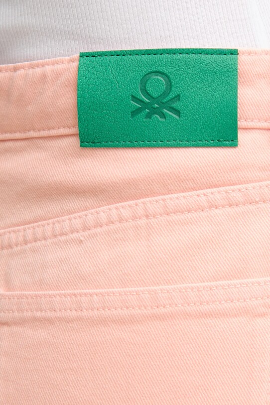 United Colors of Benetton jeansy bawełniane różowy 4RZVDE00J