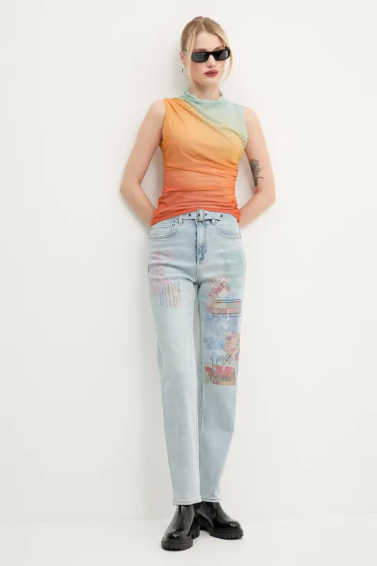 Desigual jeansi HAWAI 25SWDD13 albastru SS25