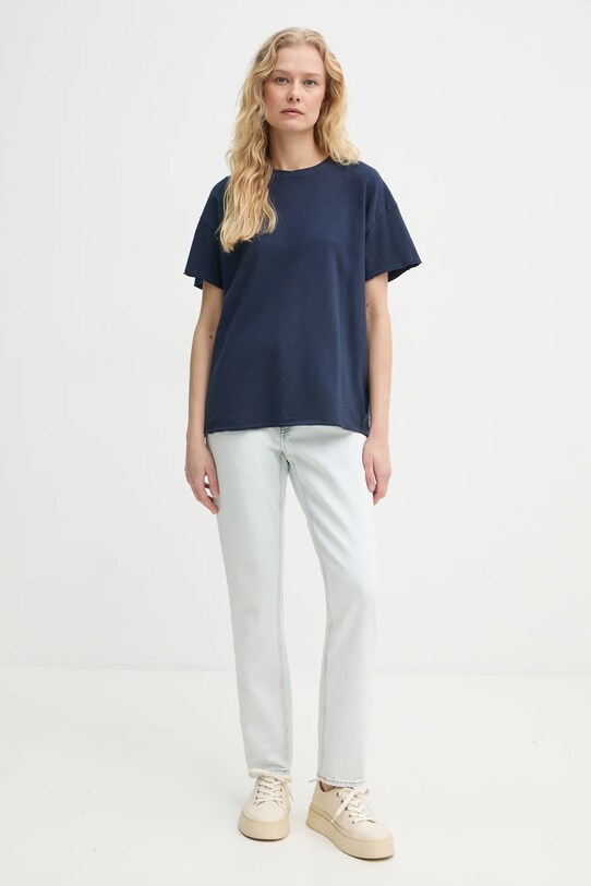 American Vintage jeansy JOY11HE25 niebieski SS25