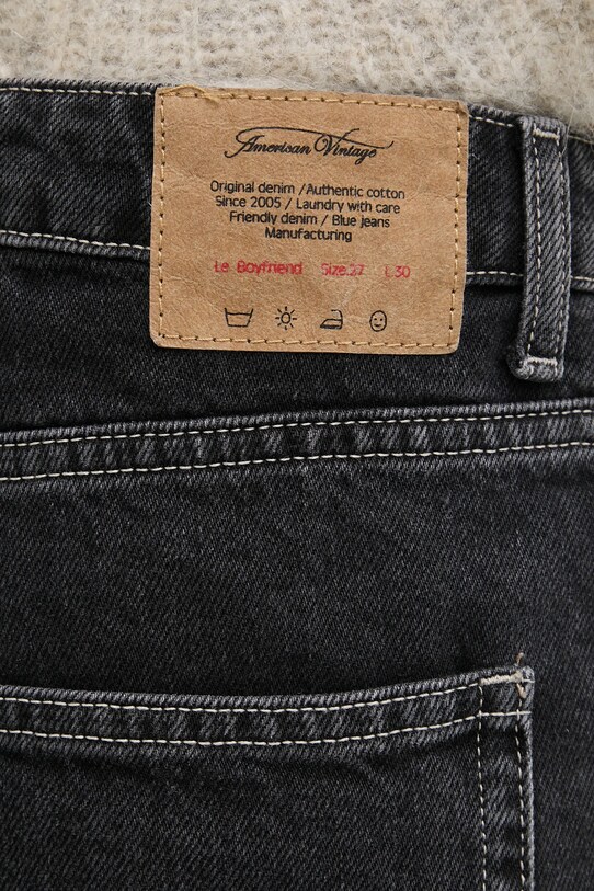 American Vintage jeans nero YOP11IE25