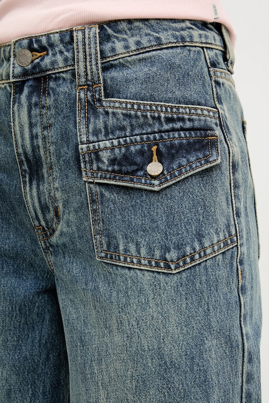 Τζιν παντελόνι Guess Originals σκούρο μπλε W5RG02.D4XYD