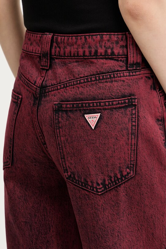 Τζιν παντελόνι Guess Originals μπορντό W5RG02.D4XYE