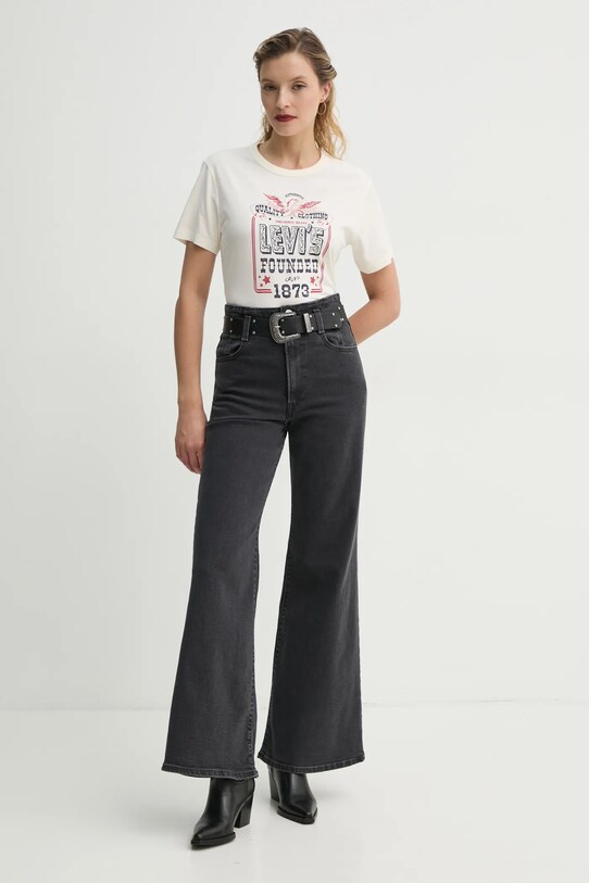 Τζιν παντελόνι Levi's RIBCAGE BELLS CORSET 001UR γκρί SS25