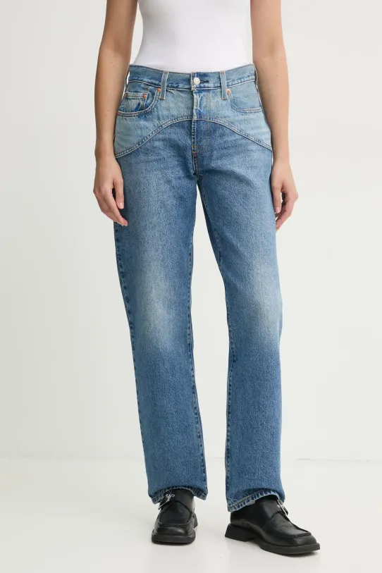 Levi's jeansy bawełniane 501 90s WESTERN niebieski 001V3