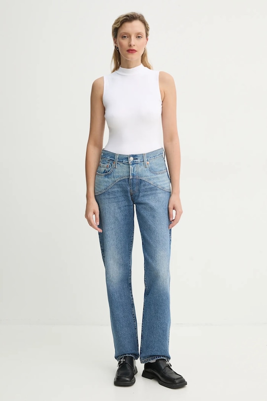 Levi's blugi din bumbac 501 90s WESTERN 001V3 albastru SS25