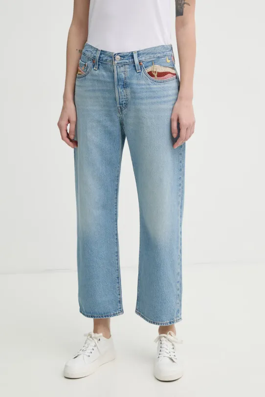 Levi's jeansi 501 90s ANKLE albastru A9150