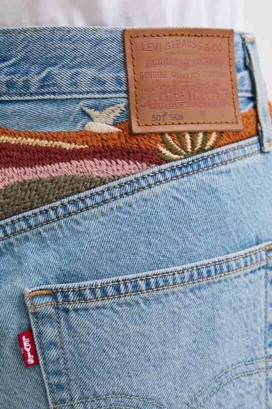 Levi's jeansi 501 90s ANKLE albastru A9150
