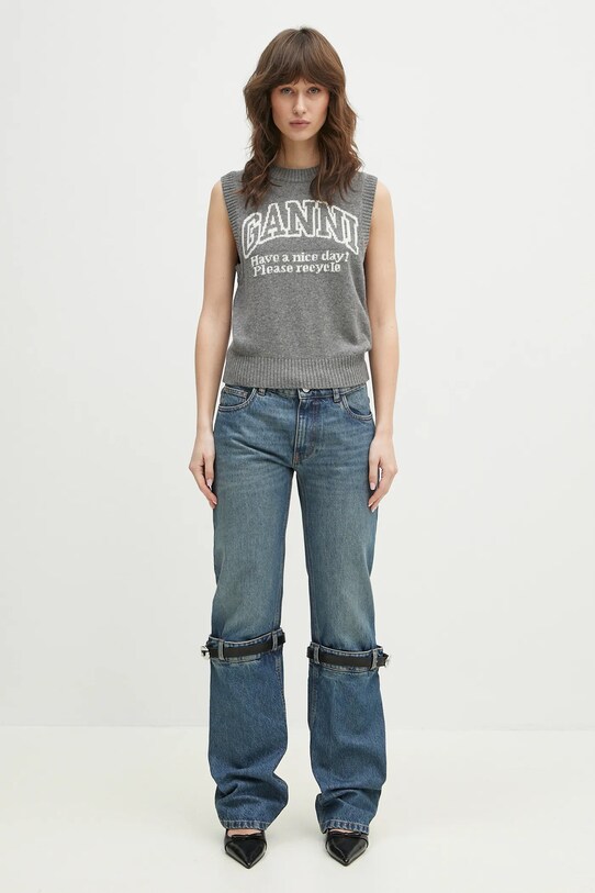 Coperni jeans Hybrid Denim COPP32F2014 bleumarin