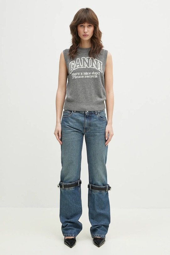 Coperni jeans Hybrid Denim COPP32F2014 bleumarin