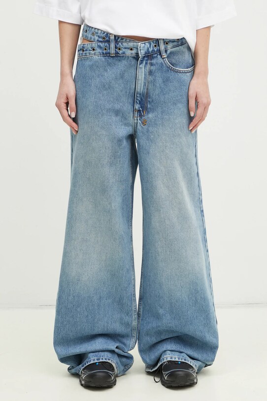 KSUBI jeansy Dettached Belted niebieski WPS25DJ007