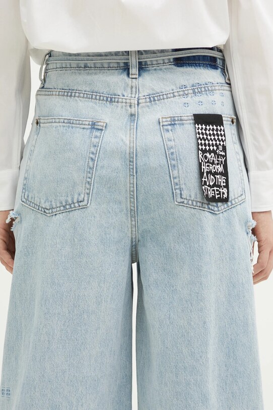 KSUBI jeans Baggy Jean Rollin Kut Out WPS25DJ005 albastru