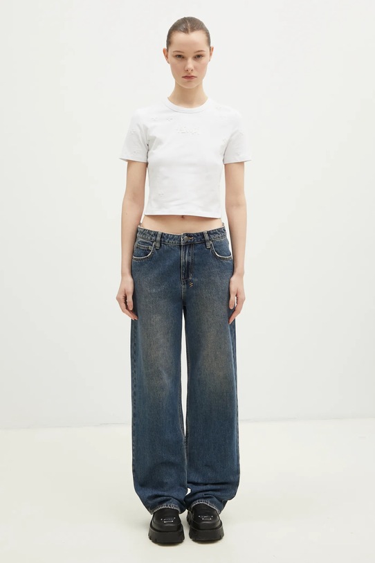 KSUBI jeansy Low Rider WPS25DJ025 granatowy