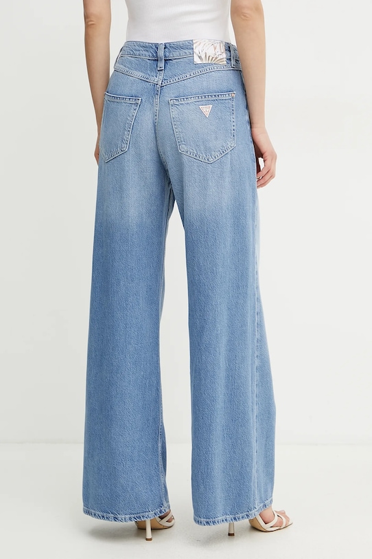 Ρούχα Τζιν παντελόνι Guess BELLFLOWER W5GA82.D5B94 μπλε