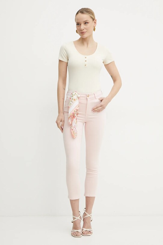 Дънки Guess CAPRI W5GA91.W93CM розов SS25