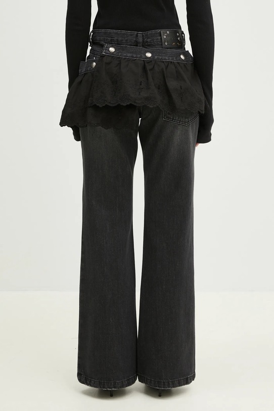 Ρούχα Τζιν παντελόνι Andersson Bell Flower Lace Attached Bootcut apa796w σκούρο μπλε