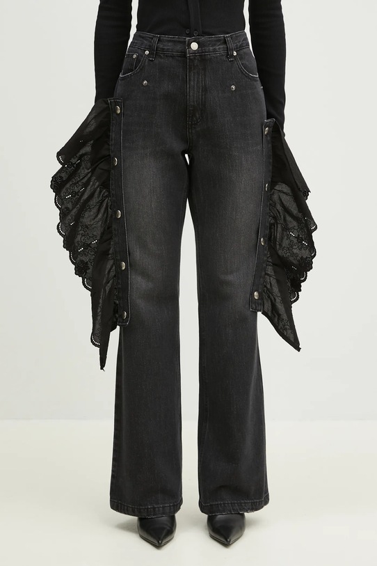 Τζιν παντελόνι Andersson Bell Flower Lace Attached Bootcut apa796w σκούρο μπλε