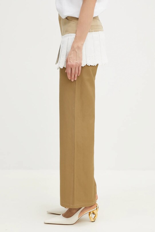 Andersson Bell spodnie Lace Pleats Skirt Pants apa798w beżowy SS25