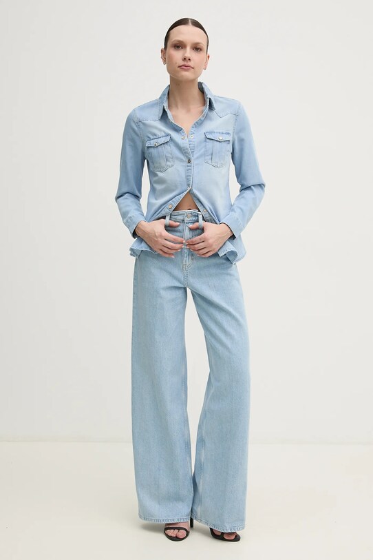 Дънки Calvin Klein K20K208254 син SS25