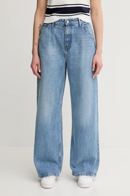 Džíny s příměsí lnu Tommy Hilfiger modrá WW0WW46792