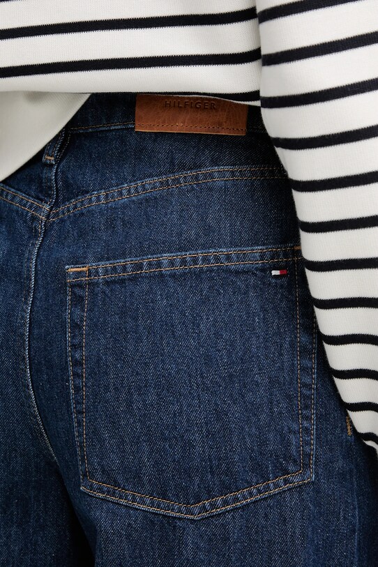 Pamučne traperice Tommy Hilfiger mornarsko plava WW0WW44360